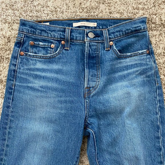 Levi’s Wedgie Straight Leg Jeans Size 26 - Picture 4 of 10
